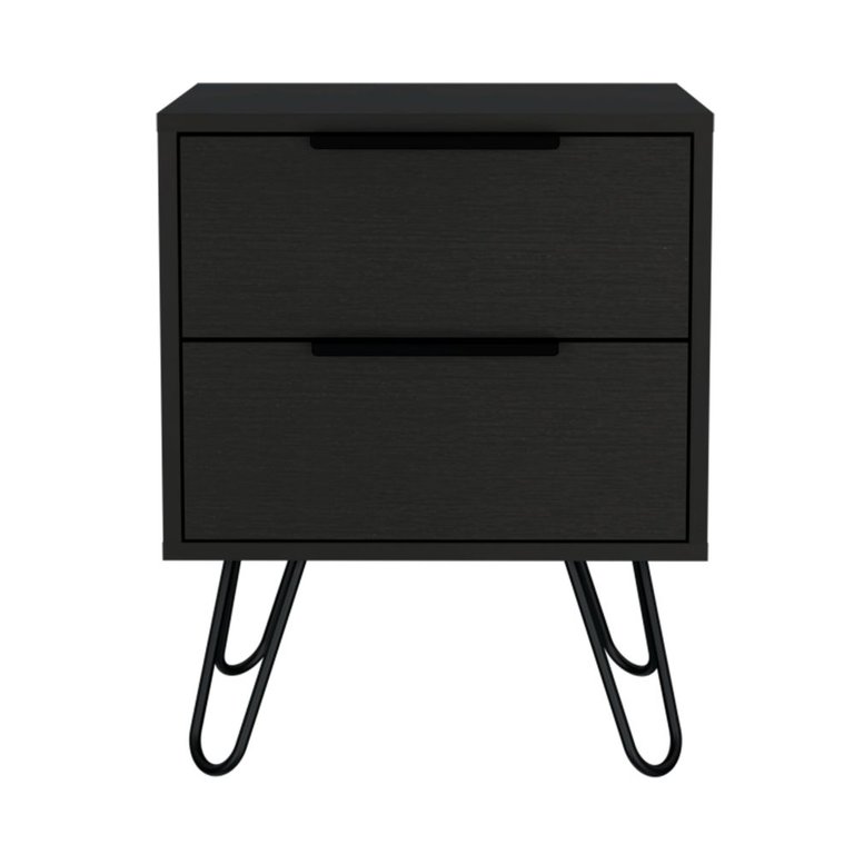 Skyoner 2 Nightstand, Black Wengue Finish - Black Wengue