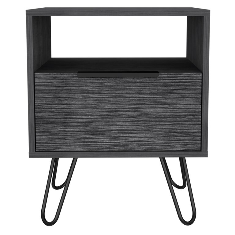 Skyoner Nightstand, Smokey Oak Finish - Smokey Oak