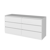 Tronx  6 Drawer Double Dresser, White Finish - White