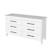 Wezz Six Drawer - White Finish - White