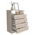 Wuju Four Drawer Dresser - Light Grey