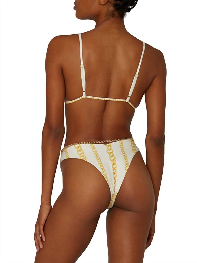 Belted Delilah Bottom In Chains Soft Yellow