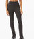 Black Ribbed Pants In Black - Black