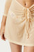 Cutout T-Shirt Dress In Beige