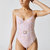 Danielle One Piece In Abstract Marble Dusty Pink - Abstract Marble Dusty Pink