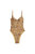 Danielle One Piece In Tan Tiger Print