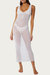 Fishnet Maxi Dress In White