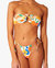 Ring Bandeau Bikini Top In Pearl Multi Abstract Floral