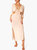 Ruched Cutout Maxi Cover Up In Beige - Beige