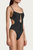 Ruched Cutout One Piece In Black