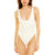 Scoop One Piece In Solid White - Solid White