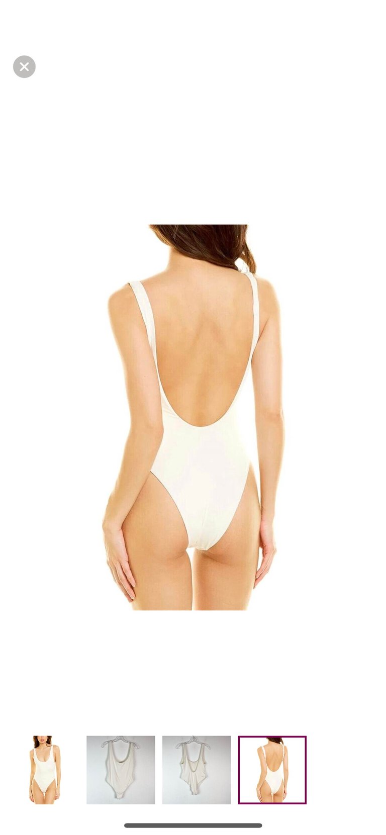 Scoop One Piece In Solid White