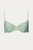 Vintage Bra Top In Polka Dot Floral Sea Green