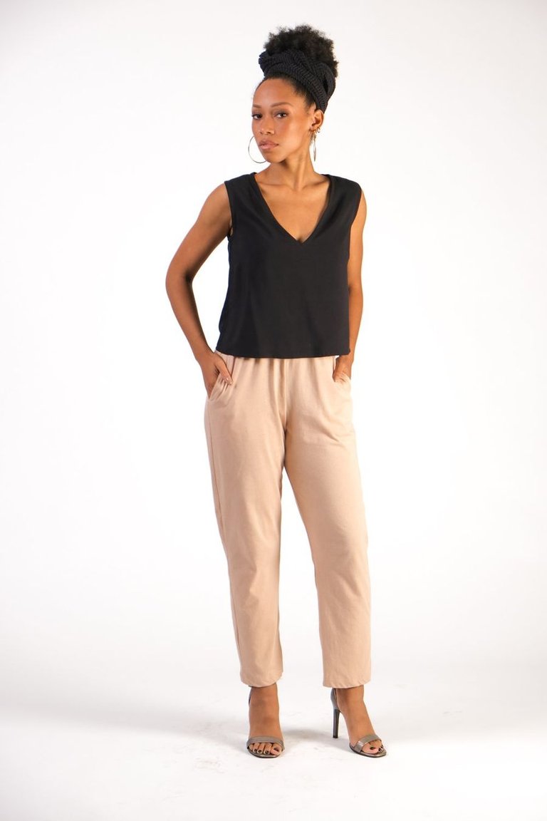 Sothy Jersey Trousers - Palm