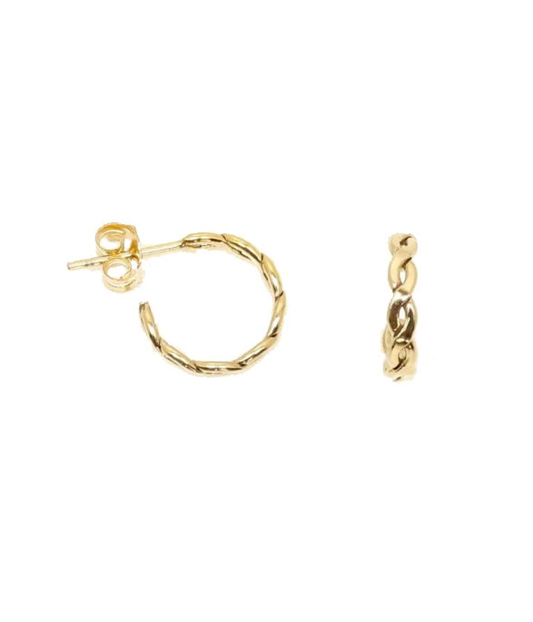 Twisted Post Earring - Gold