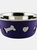 Weatherbeeta Non-slip Stainless Steel Bone Dog Bowl (Dark Purple) (6.3in)