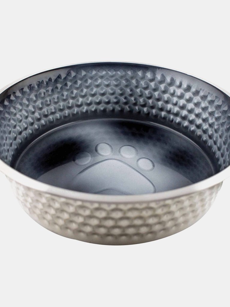Weatherbeeta Non-slip Stainless Steel Shade Dog Bowl (Black) (6.5in)