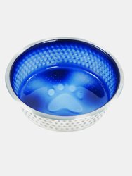 Weatherbeeta Non-slip Stainless Steel Shade Dog Bowl (Royal Blue) (5in)