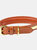 Weatherbeeta Padded Leather Dog Collar (Tan) (S) - Tan