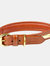 Weatherbeeta Padded Leather Dog Collar (Tan) (S) - Tan