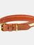 Weatherbeeta Padded Leather Dog Collar (Tan) (XXL) - Tan