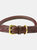 Weatherbeeta Rolled Leather Dog Collar (Brown) (M) - Brown