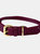 Weatherbeeta Rolled Leather Dog Collar (Maroon) (S) - Maroon