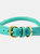 Weatherbeeta Rolled Leather Dog Collar (Teal) (XS) - Teal