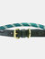 Weatherbeeta Rope Leather Dog Collar (Hunter Green/Brown) (L)