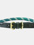 Weatherbeeta Rope Leather Dog Collar (Hunter Green/Brown) (M)