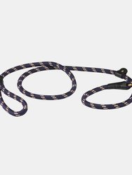 Weatherbeeta Rope Leather Slip Dog Leash (Navy/Brown) (6ft)