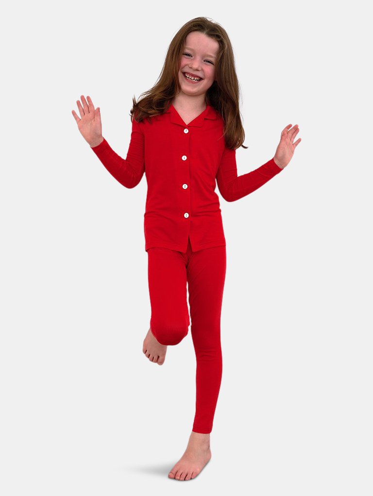 Kid's Red Pajama Set