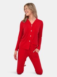 Women's Red Pajama Set