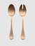 Stainless Steel Salad Servers - Vintage Matte Copper