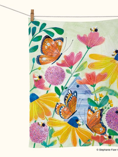 Werkshoppe Butterflies & Bees | Cotton Tea Towel product