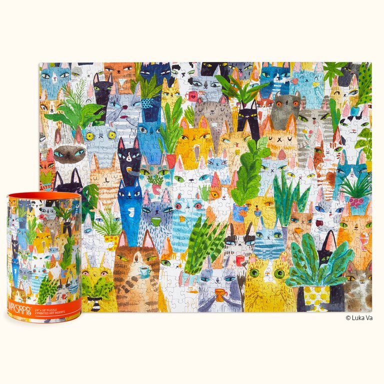 Cat Plant Exchange | 500 Piece Puzzle