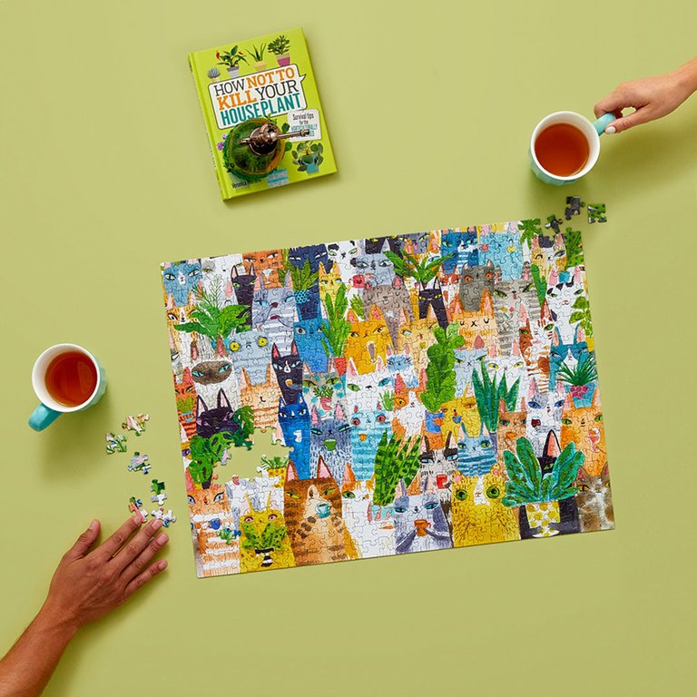 Cat Plant Exchange | 500 Piece Puzzle