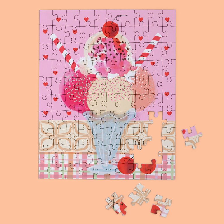 Cherry Sundae 100 Piece Puzzle Snax