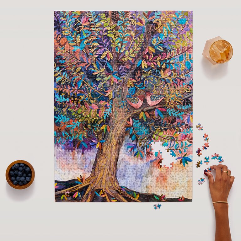 Illumination Tree Gold Foil | 1000 Piece Puzzle