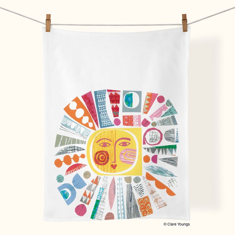 Mid Century Sun | Cotton Tea Towel