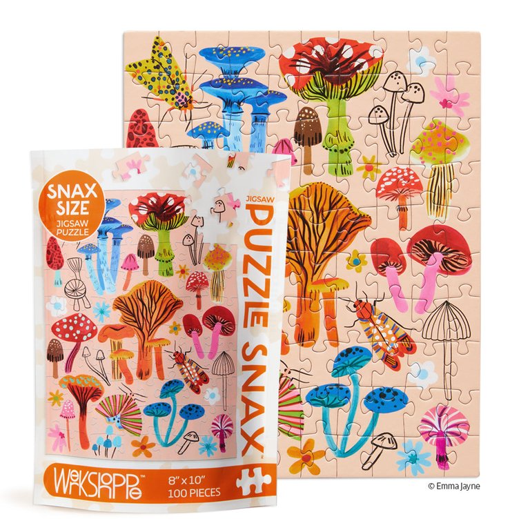 Mushroom Patch 100 Piece Jigsaw Puzzle