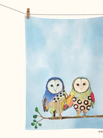 Werkshoppe Owl Love  | Cotton Tea Towel product