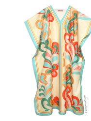 Paisley Pop Caftan Dress - Multi