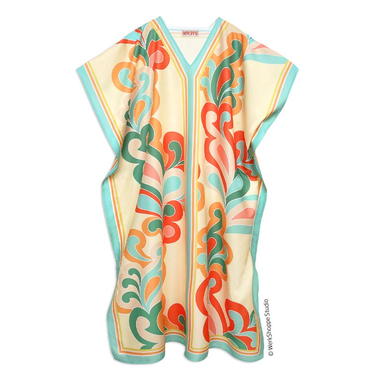 Paisley Pop Caftan Dress - Multi