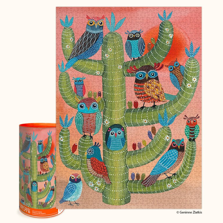 Saguaro Owl 1000 Piece Jigsaw Puzzle