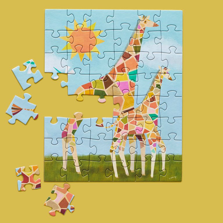 Sunshine Giraffes 48 Piece Puzzle Snax