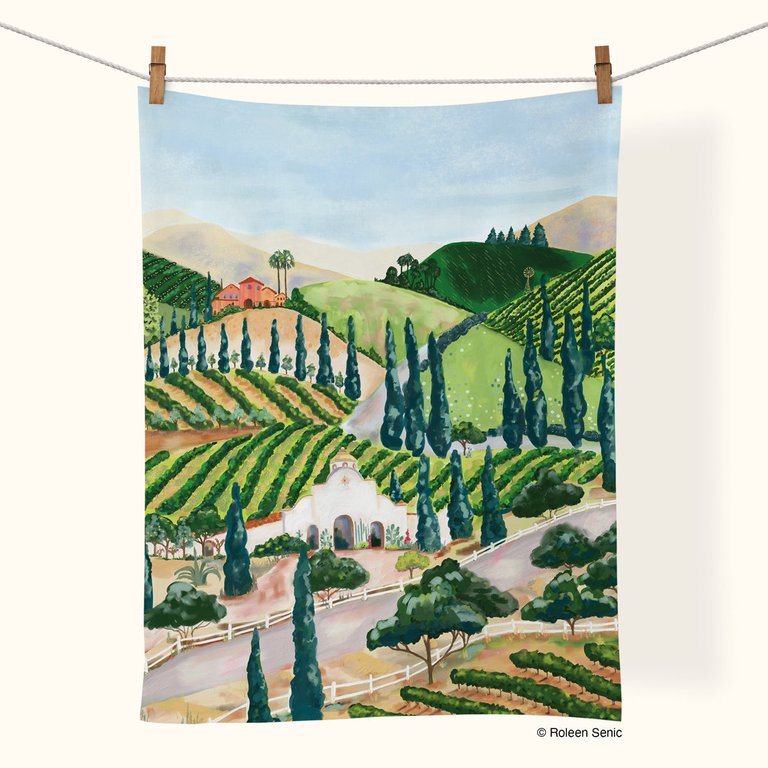 Vineyard  | Cotton Tea Towel