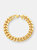 Crucible 12mm Stainless Steel Curb Bracelet 8.5" - Gold