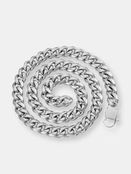 Crucible 14mm Stainless Steel Curb Necklace 24"