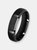 Crucible Men's Satin Stainless Steel Beveled Comfort Fit Ring - Black